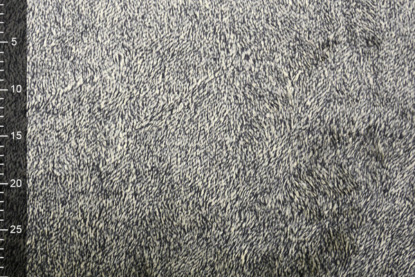 Fellimitat Melange Schwarz Beige