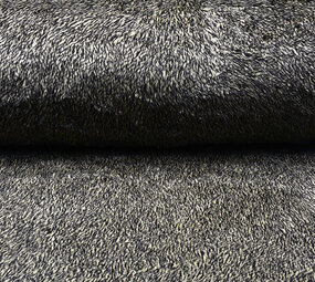 Fellimitat Melange Schwarz Beige Fellimitat Melange Schwarz Beige