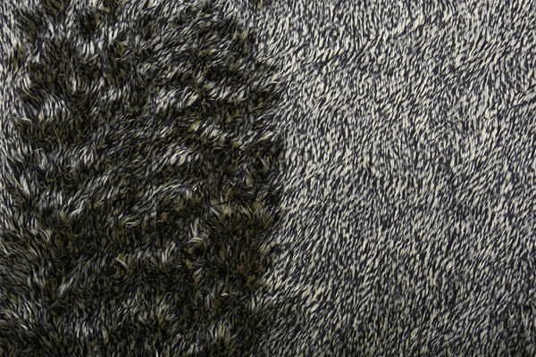 Imitation Fur Melange Black Beige Imitation Fur Melange Black Beige