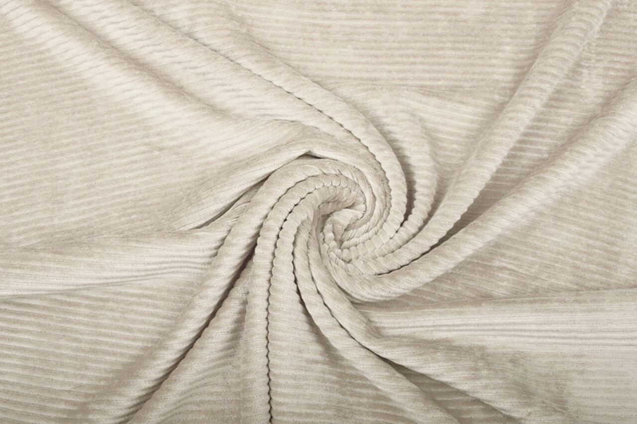 Pana Ancha de Algodón de Punto Beige Pana Ancha de Algodón de Punto Beige