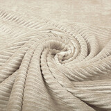 Coton Tricoté Grand Velours Côtelé Beige