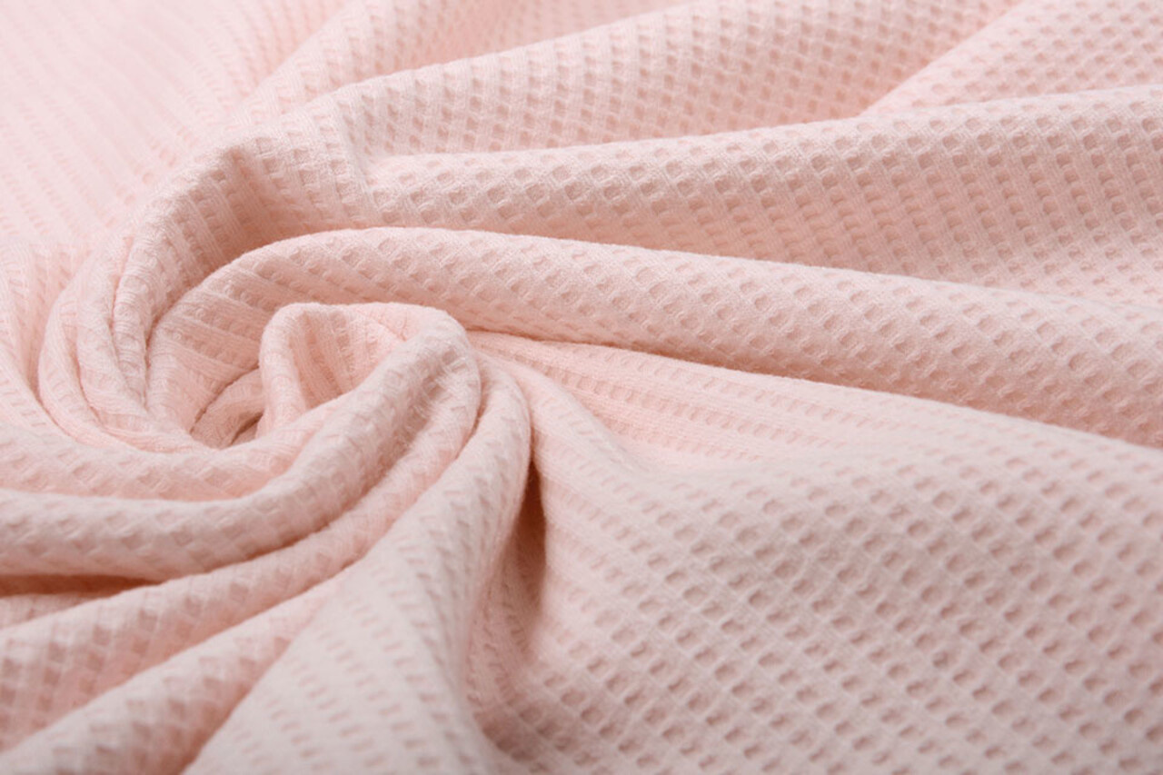 Oeko-Tex® Baby Jersey Cotone a Nido D’ape Rosa Chiaro Oeko-Tex® Baby Jersey Cotone a Nido D’ape Rosa Chiaro