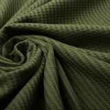 Oeko-Tex® Baby Jersey Cotone a Nido D’ape Verde Army Oeko-Tex® Baby Jersey Cotone a Nido D’ape Verde Army