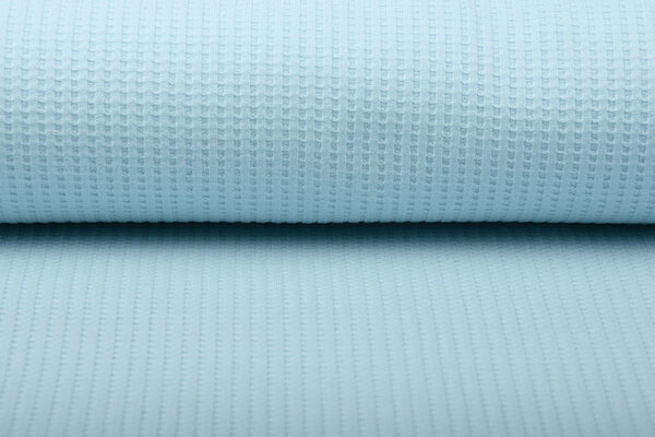 Oeko-Tex®  Baby Jersey Waffelpiqué Baumwolle Babyblau Oeko-Tex®  Baby Jersey Waffelpiqué Baumwolle Babyblau