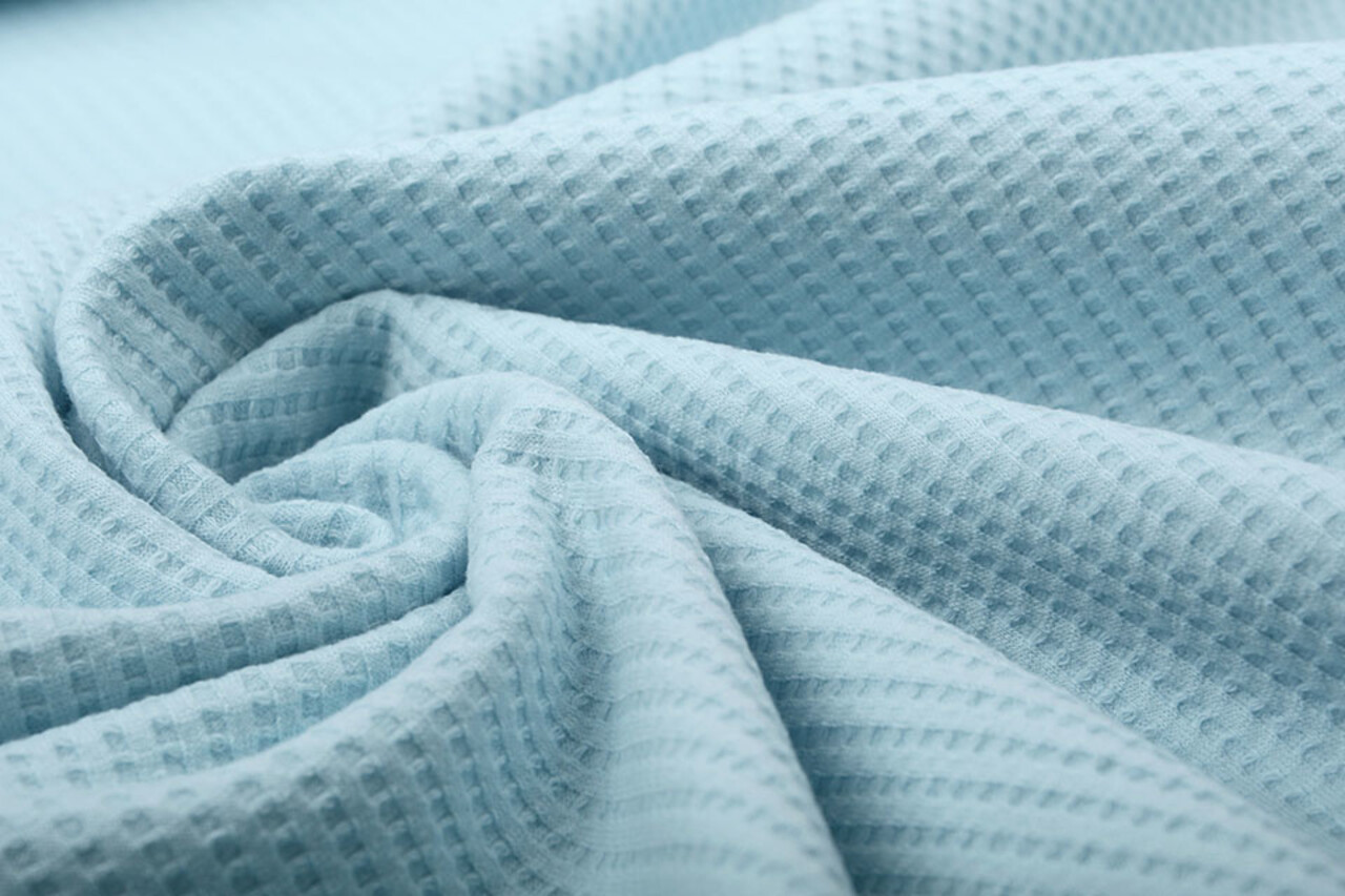 Oeko-Tex®  Baby Jersey Wafel Katoen Baby Blauw