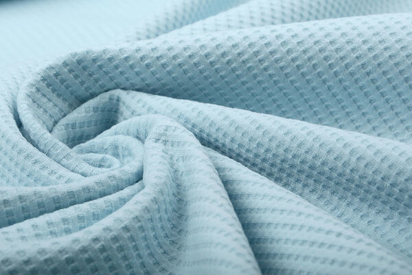 Oeko-Tex®  Baby Jersey Wafel Katoen Baby Blauw