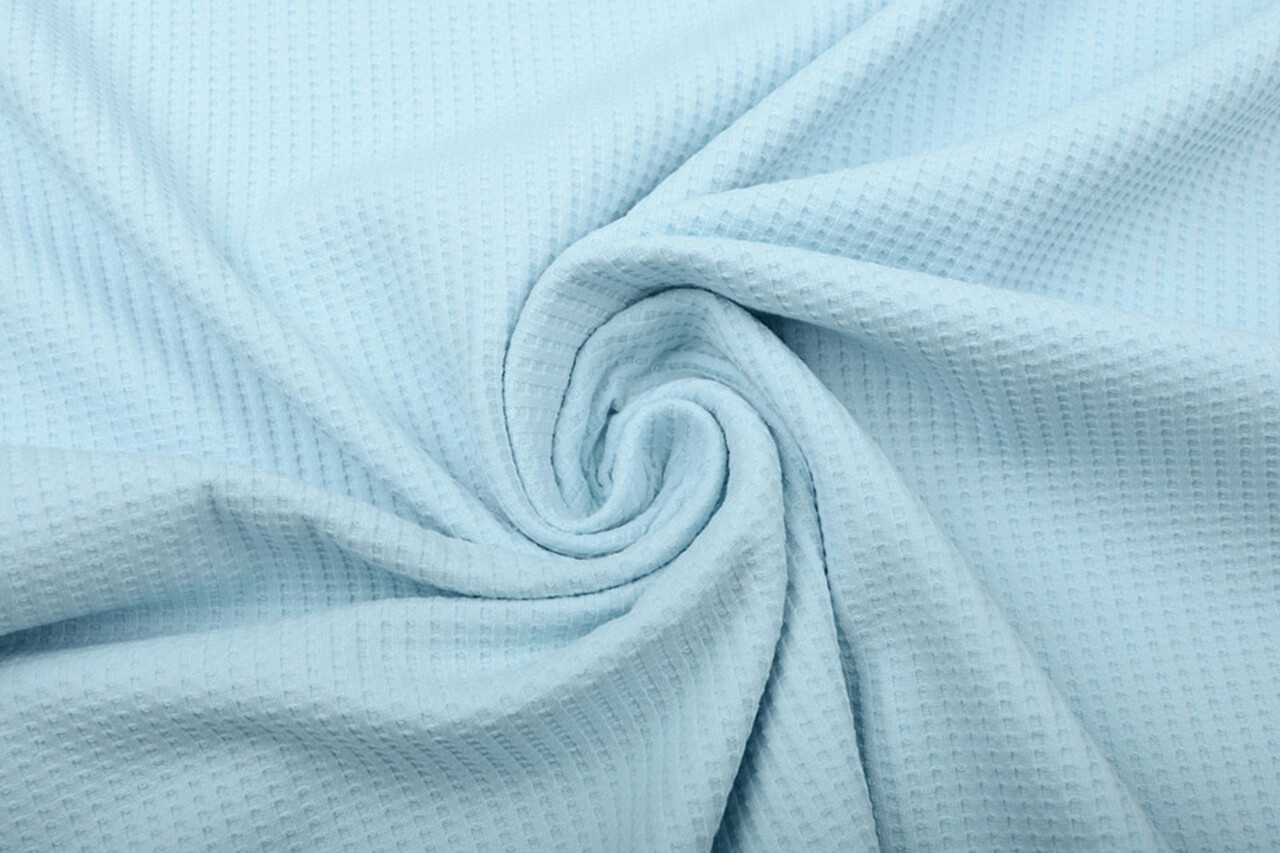 Oeko-Tex®  Baby Jersey Wafel Katoen Baby Blauw