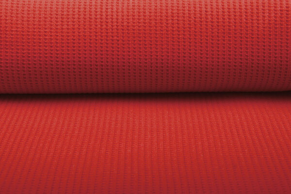 Oeko-Tex®  Baby Jersey Wafel Katoen Rood