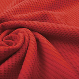 Oeko-Tex®  Baby Jersey Wafel Katoen Rood Oeko-Tex®  Baby Jersey Wafel Katoen Rood