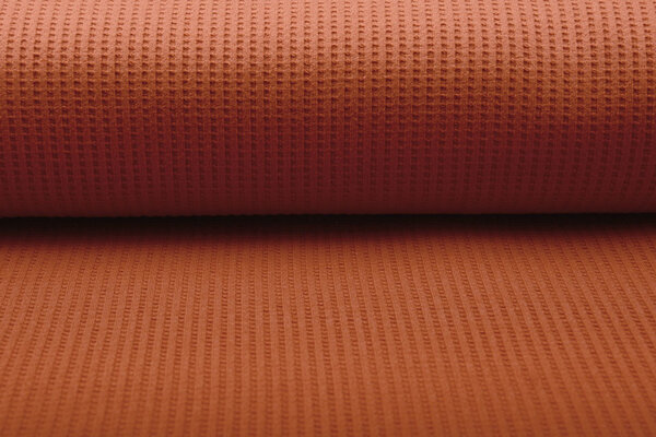 Oeko-Tex®  Baby Jersey Waffle Pique Fabric Brique