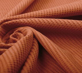 Oeko-Tex®  Baby Jersey Waffle Pique Fabric Brique