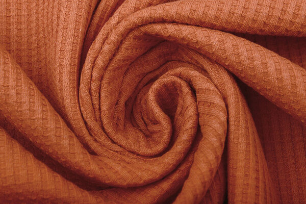 Oeko-Tex® Baby Jersey Wafel Katoen Brique Oeko-Tex® Baby Jersey Wafel Katoen Brique