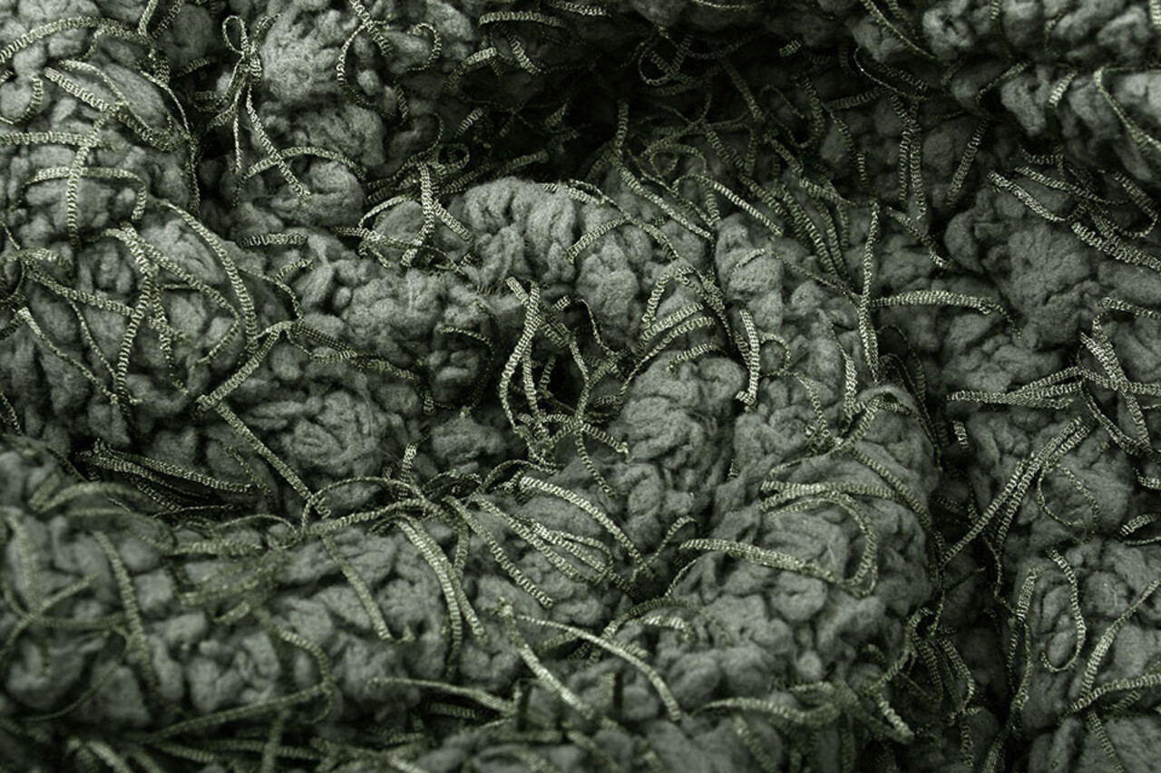 Fancy Bouclé Armeegrün