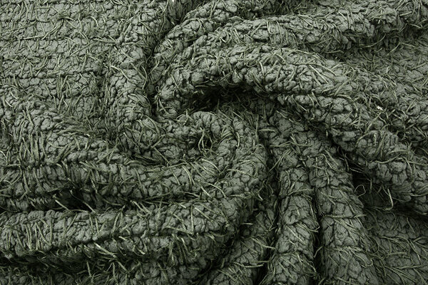 Fancy Bouclé Armeegrün