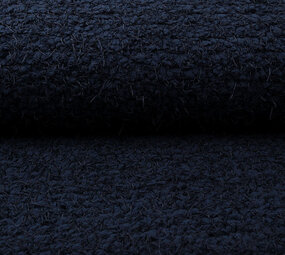 Fancy Bouclé Marine Blauw