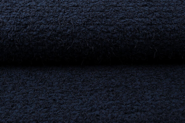 Fancy Bouclé Marine Blau