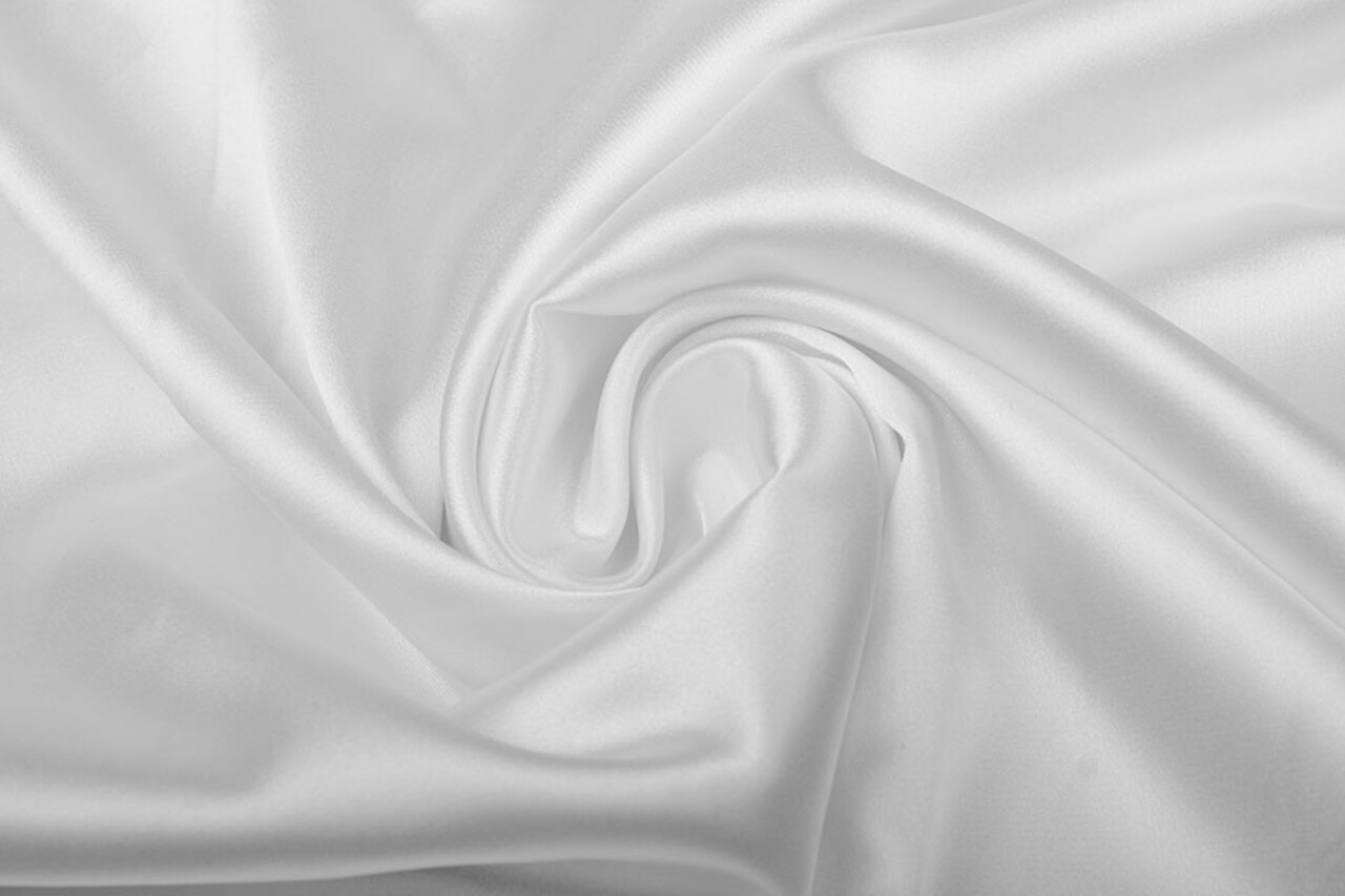 Stretch Satin Elfenbein