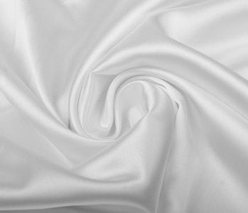 Stretch Satin Silk White