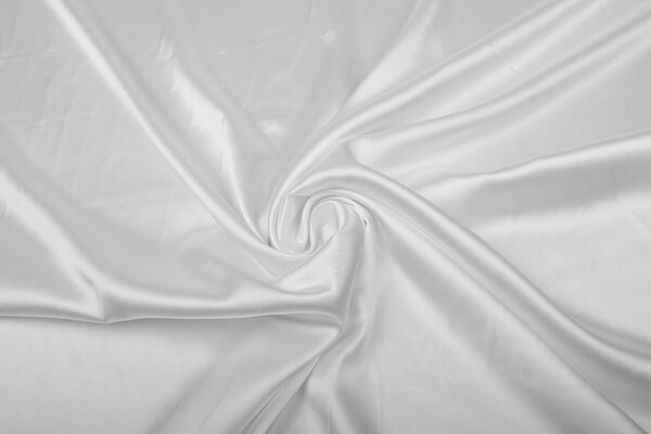 Stretch Satin Elfenbein