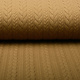 Knitted Cable Fabric Tricot Mocha Brown