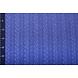 Tricoté Torsade Tissu Jersey Bleu Cobalt Melange Tricoté Torsade Tissu Jersey Bleu Cobalt Melange