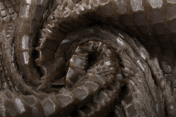 Fur Snake Foil Shiny Brown Fur Snake Foil Shiny Brown