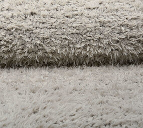 Lang Harige Bont Furpi-2-Tone Creme Bruin