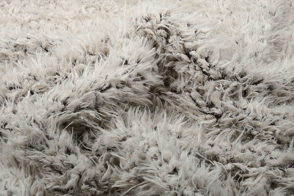 Lang Harige Bont Furpi-2-Tone Creme Bruin