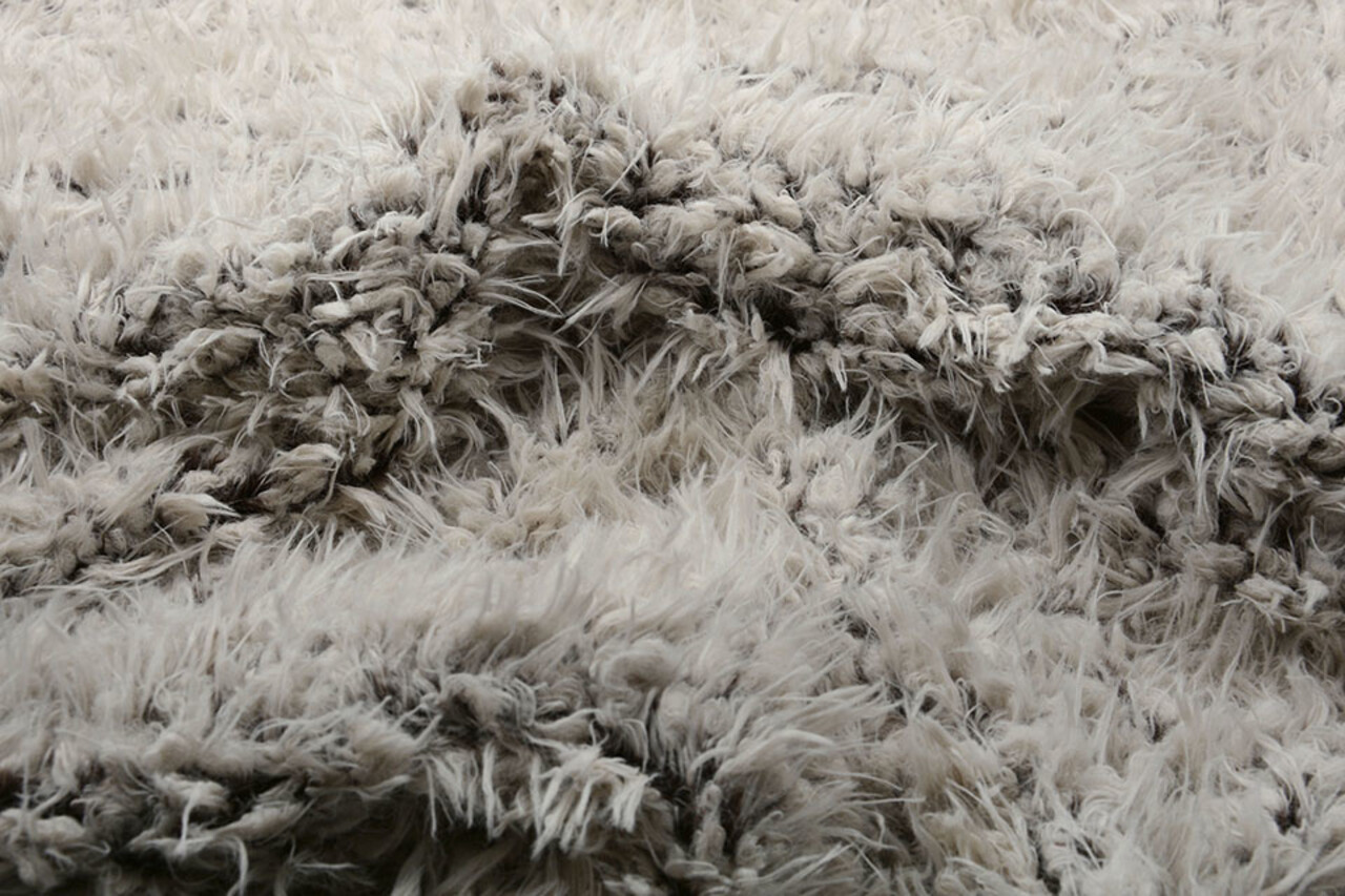 Lang Harige Bont Furpi-2-Tone Creme Bruin