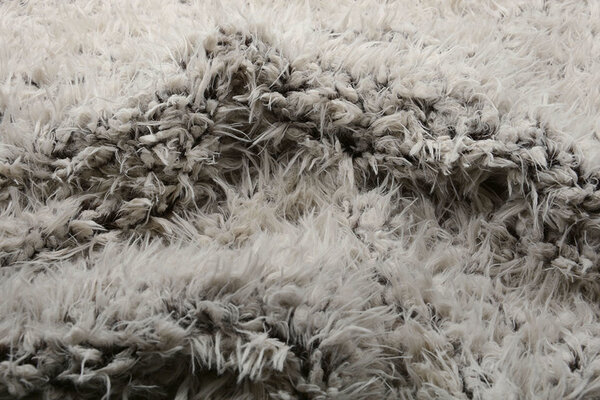 Lang Harige Bont Furpi-2-Tone Creme Bruin