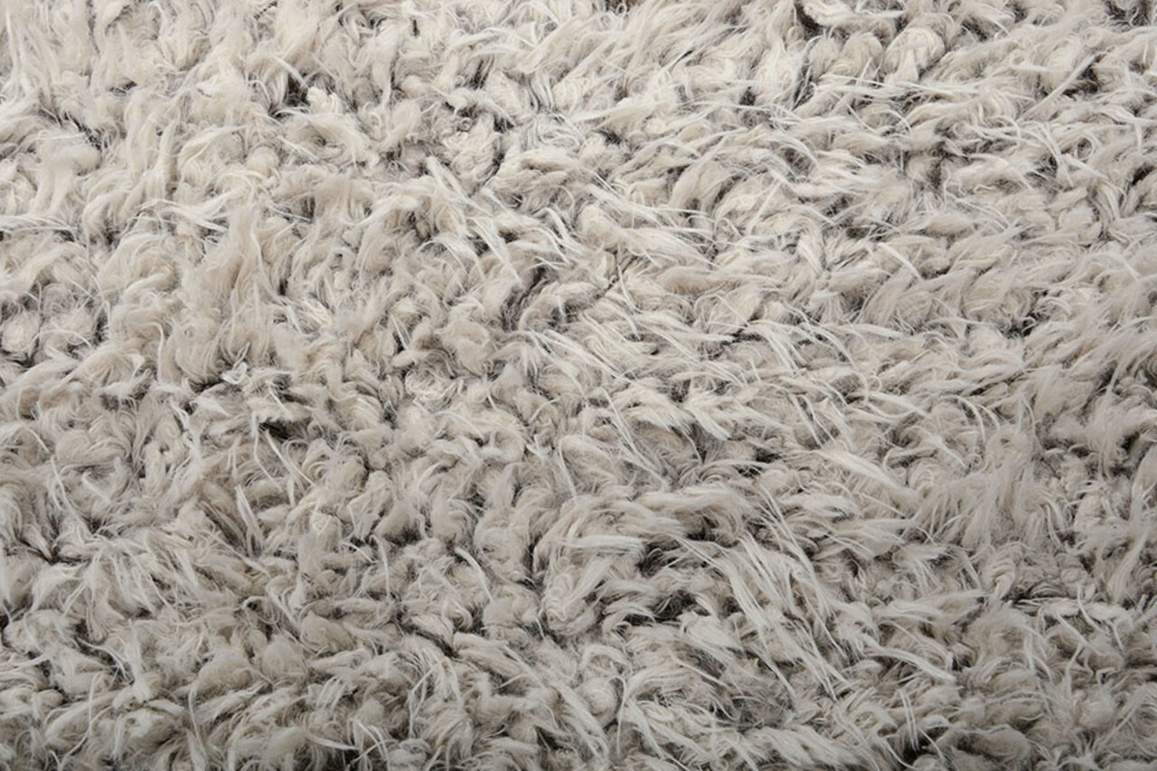 Lang Harige Bont Furpi-2-Tone Creme Bruin