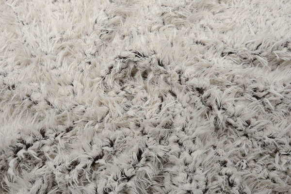 Lang Harige Bont Furpi-2-Tone Creme Bruin