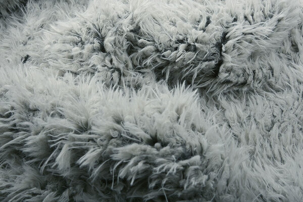 Lang Harige Bont Furpi-2-Tone Grijs