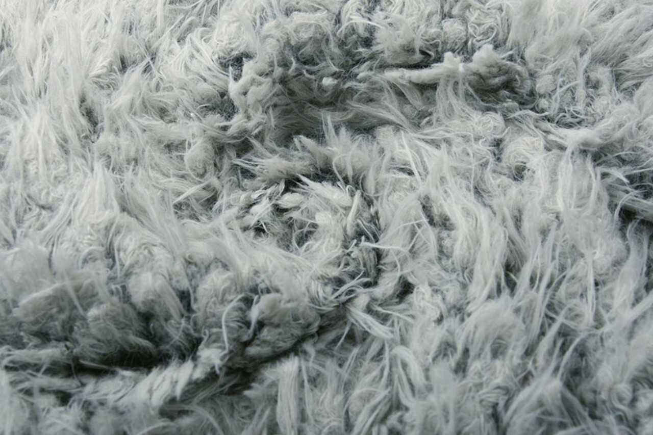 Lange Zottelplüsch Furpi-2-Tone  Grau