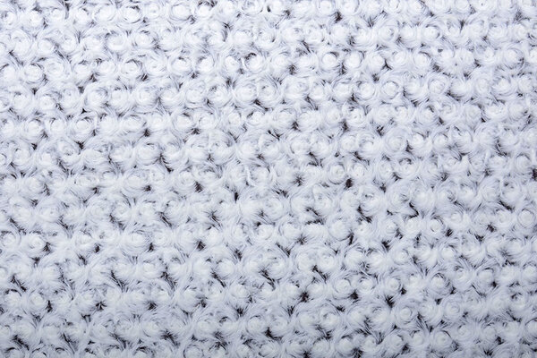 Kurz Zottelplüsch Roses-2-Tone Aubergine Weiß