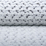 Short Hairy Fur Roses-2-Tone Aubergine White