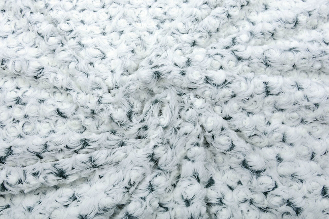 Kort Harige Bont Roses-2-Tone Groen Wit