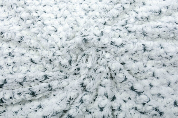 Kurz Zottelplüsch Roses-2-Tone Grün Weiß