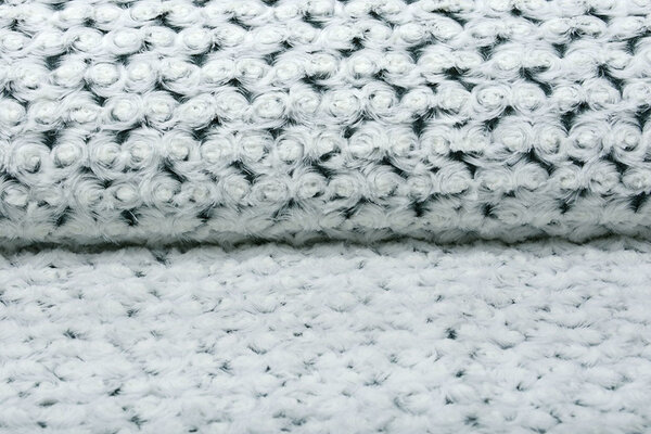 Kurz Zottelplüsch Roses-2-Tone Grün Weiß