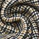 Woven Woolen Fabric Fine Checkered Brown