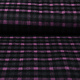 Woven Woolen Fabric Checkered Pink