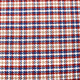 Woven Woolen Fabric Checkered Red Blue