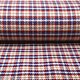 Woven Woolen Fabric Checkered Red Blue