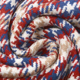 Woven Woolen Fabric Checkered Red Blue Woven Woolen Fabric Checkered Red Blue