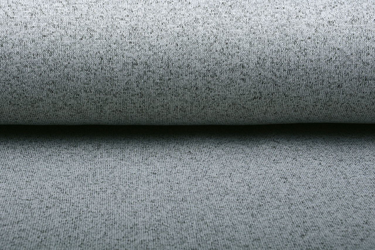 Gebreide Fleece 2-Tone Zilver Grijs