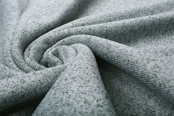 Gebreide Fleece 2-Tone Zilver Grijs