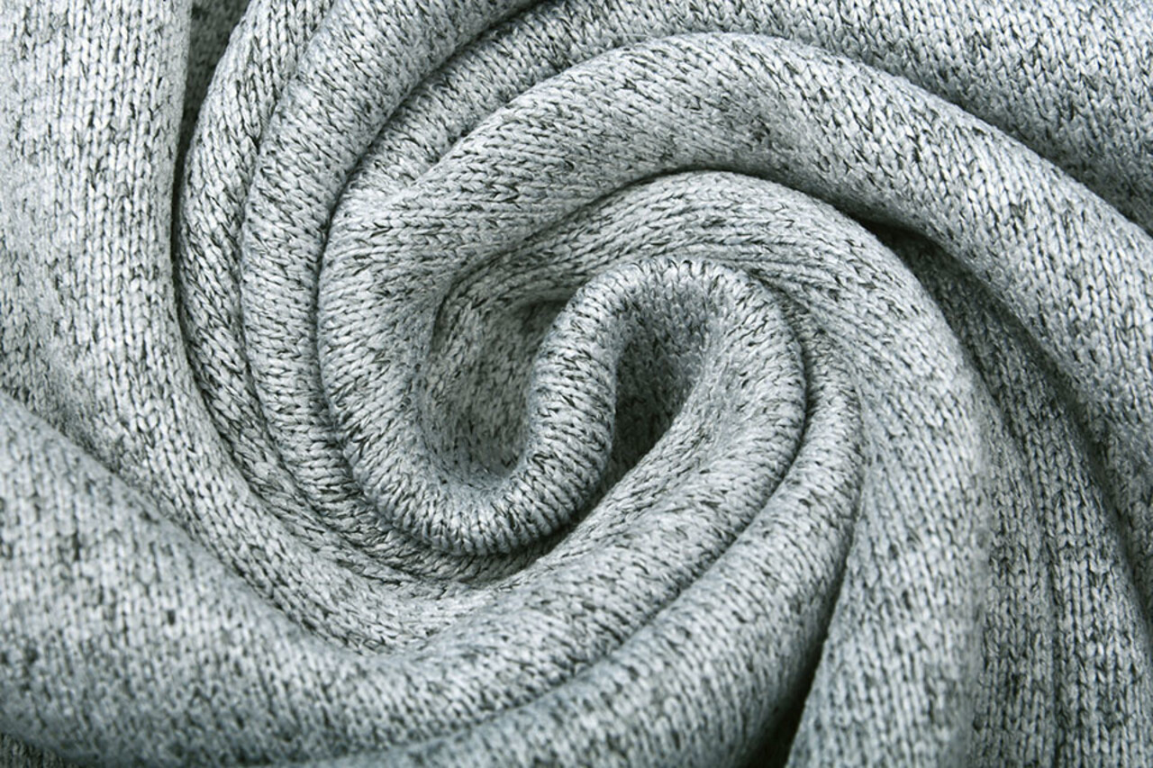 Strickfleece 2-Tone Silbergrau Strickfleece 2-Tone Silbergrau