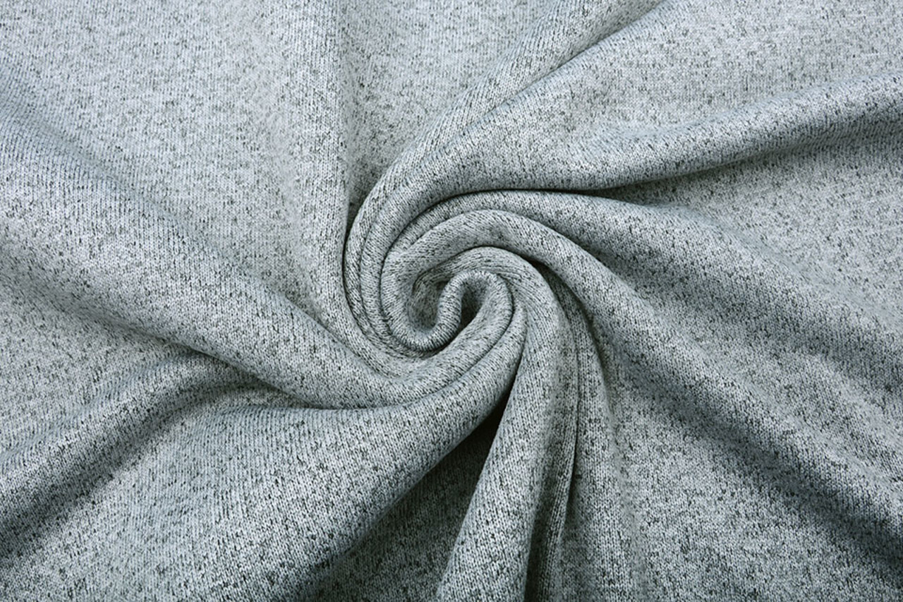 Strickfleece 2-Tone Silbergrau Strickfleece 2-Tone Silbergrau