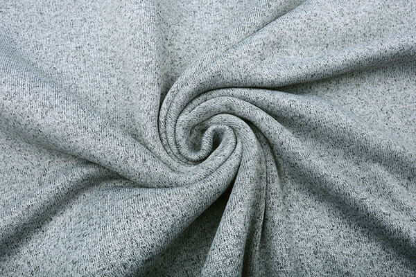 Gebreide Fleece 2-Tone Zilver Grijs