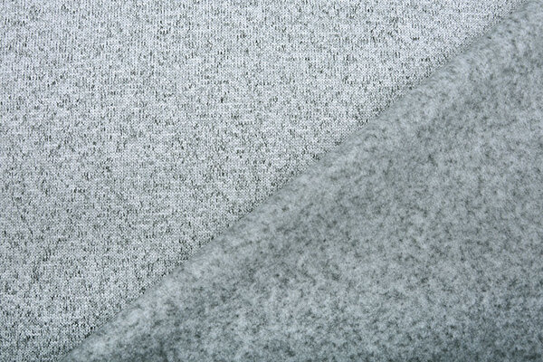Knitted Fleece 2-Tone Silver Grey
